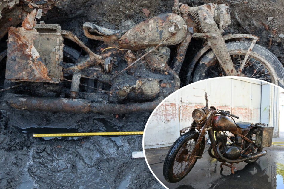 Sächsisches Motorrad in Budapest geborgen: "Speziell für den Einsatz im Krieg entwickelte Version"