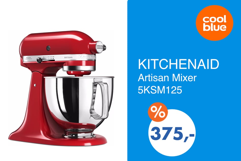 Der Kitchenaid Mixer für 375 statt 506 Euro.