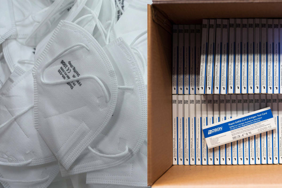 Die Polizei Berlin hat am Donnerstagmittag zwei Betrüger auf frischer Tat ertappt, die Schnelltests und Masken im Wert von 420.000 Euro ergaunert haben. (Symbolfoto)