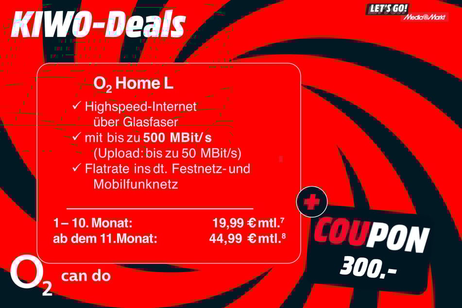 Internet und Telefonie von o2 PLUS Coupon.