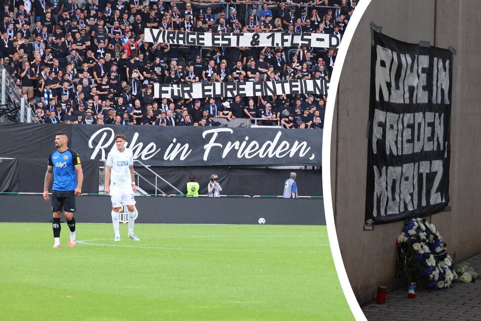 Stadion schweigt, Fanszene legt Trauerkranz nieder - berührende Szenen in der 3. Liga