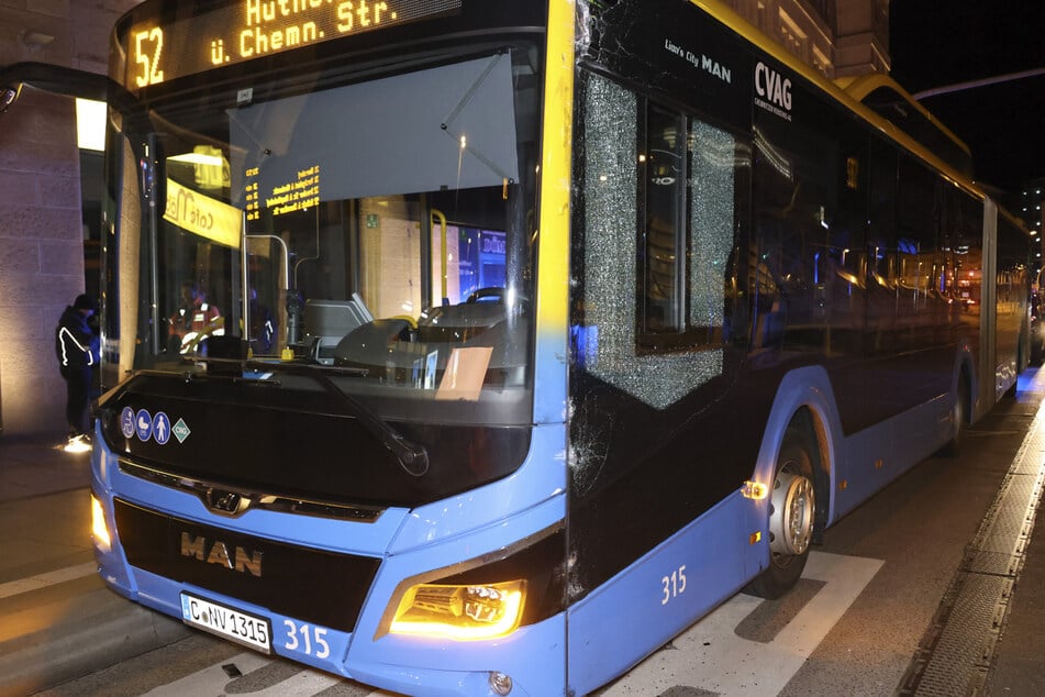 Das CVAG-Fahrzeug war schon auf der Busspur unterwegs, als es zu dem Unfall kam.