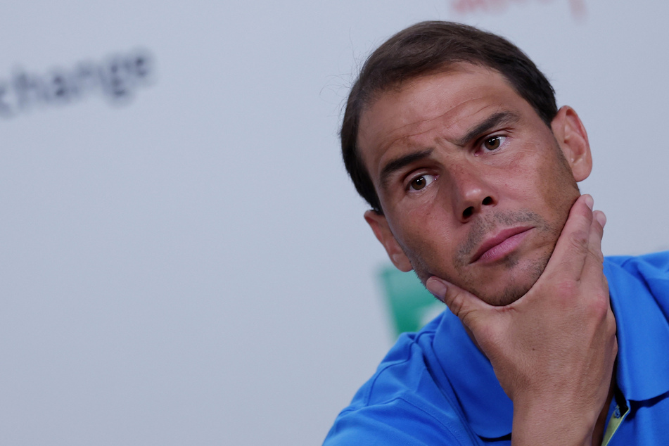 Spanish tennis star Rafael Nadal speaks during a press conference ahead of the French Open in Paris.