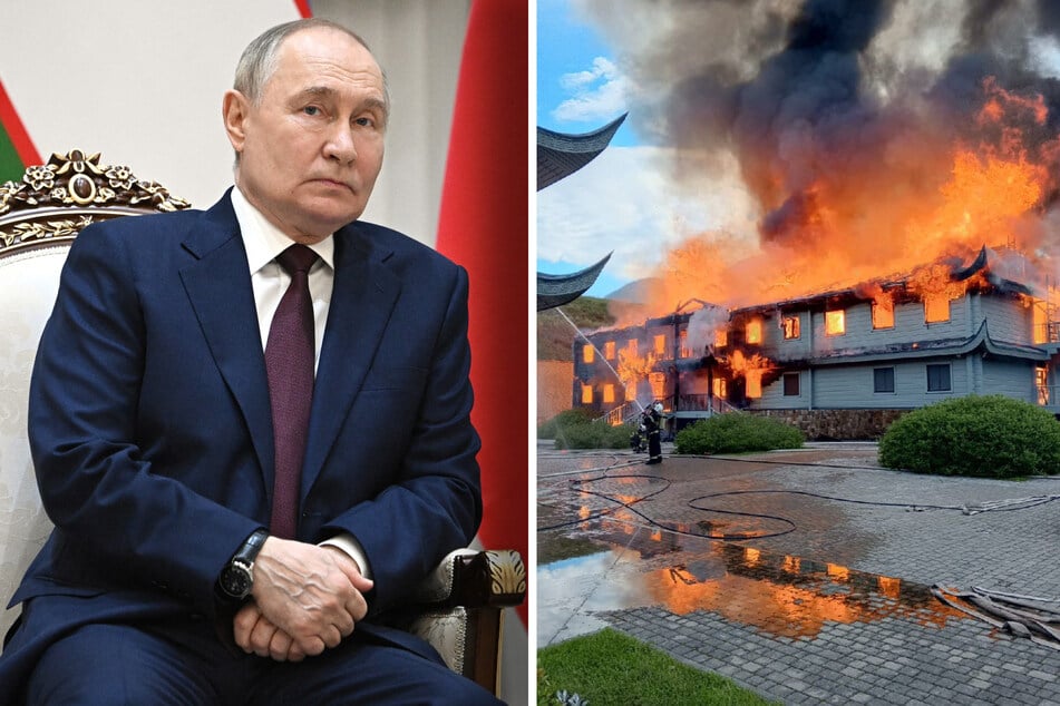 Feuer in Putins Palast: Seine Datscha steht in Flammen!