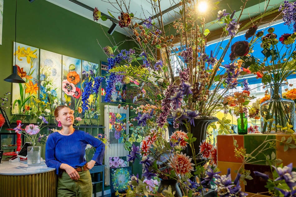 Um das Blumen-Erlebnis so authentisch wie möglich zu gestalten, hat Inhaberin Friederike in ihrem Geschäft Blumen-Duft versprüht.