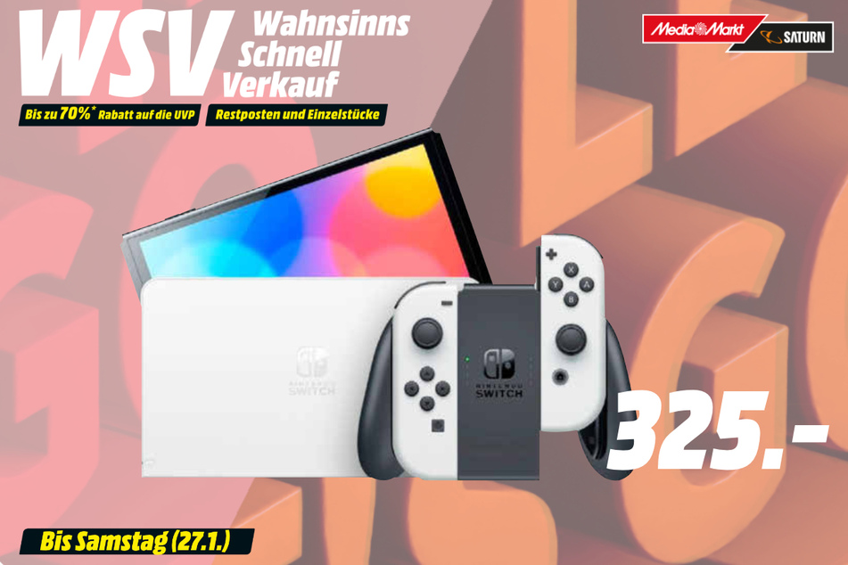 Nintendo OLED-Switch für 325 Euro.