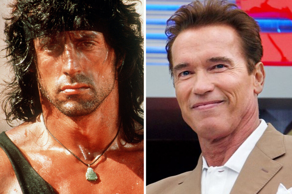 Die deutsche Stimme von Sylvester Stallone (77, l.) und Arnold Schwarzenegger (76, r.) ist tot. (Archivbild)