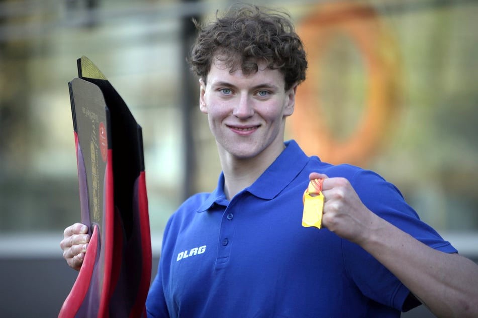 Per Odrich (19) ist Sachsens bester Rettungsschwimmer.
