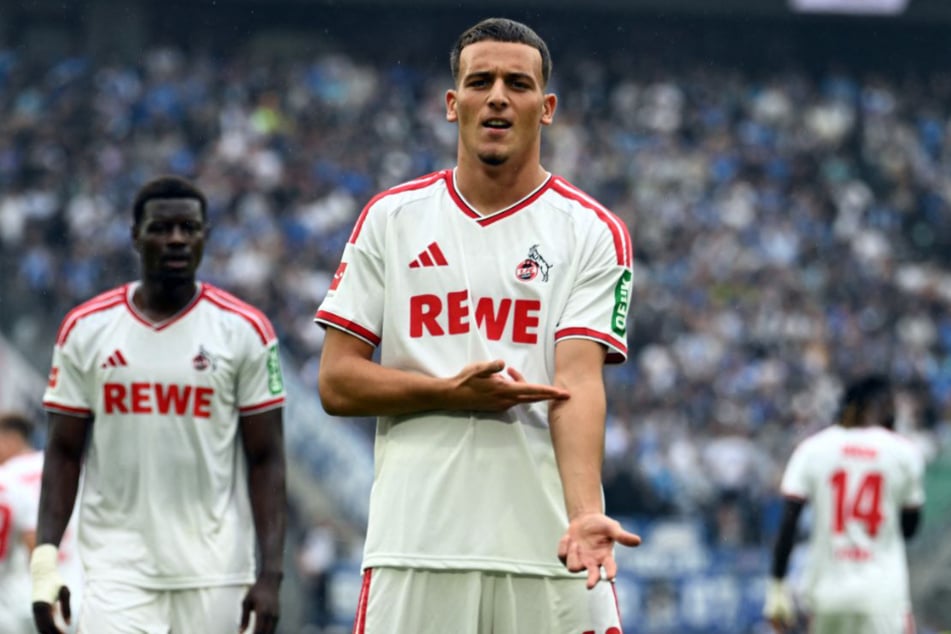 Nach seinem Treffer zum zwischenzeitlichen 1:1-Unentschieden gegen die TSG 1899 Hoffenheim zeigte Said El Mala (20) vom 1. FC Köln einen neuen Jubel.
