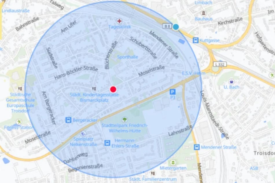 Experten begrenzten den Radius der Entschärfung auf 500 Meter rund um den Fundort.