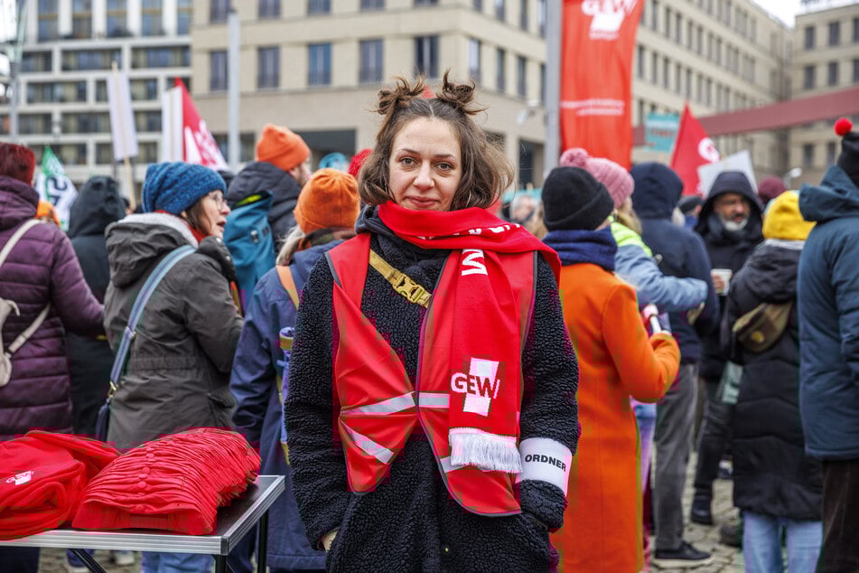 Lehrerin Felicitas Galinat (31) kritisiert die Arbeitsbedingungen.
