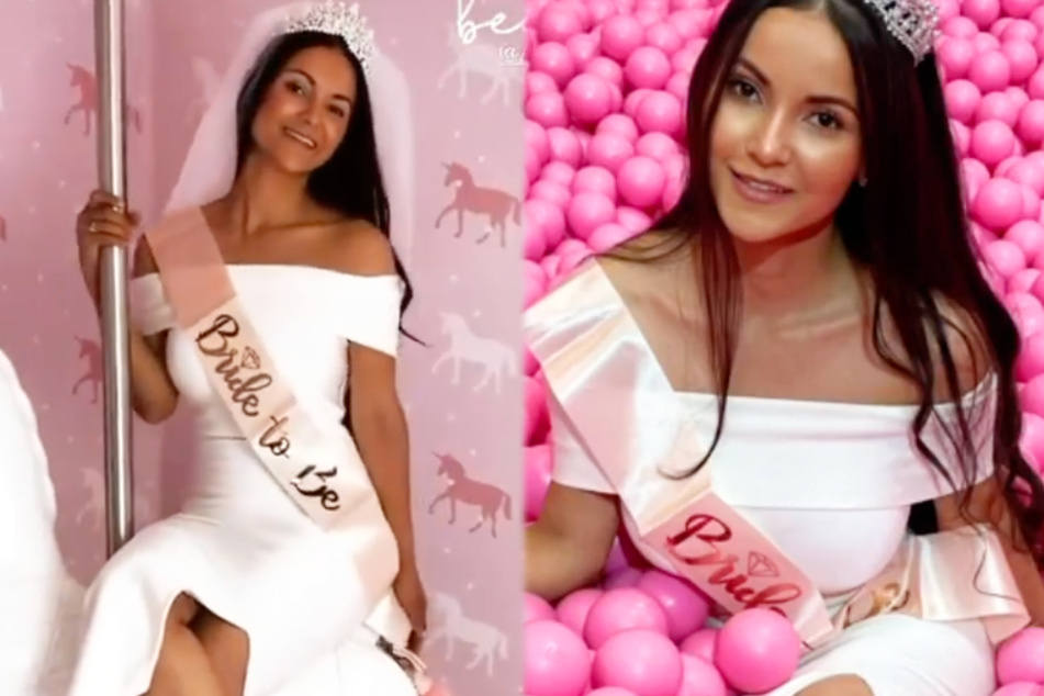Reality-Darstellerin Kattia Vides (33) feierte am Wochenende ihren Junggesellenabschied und ließ sich als Braut in spe feiern.