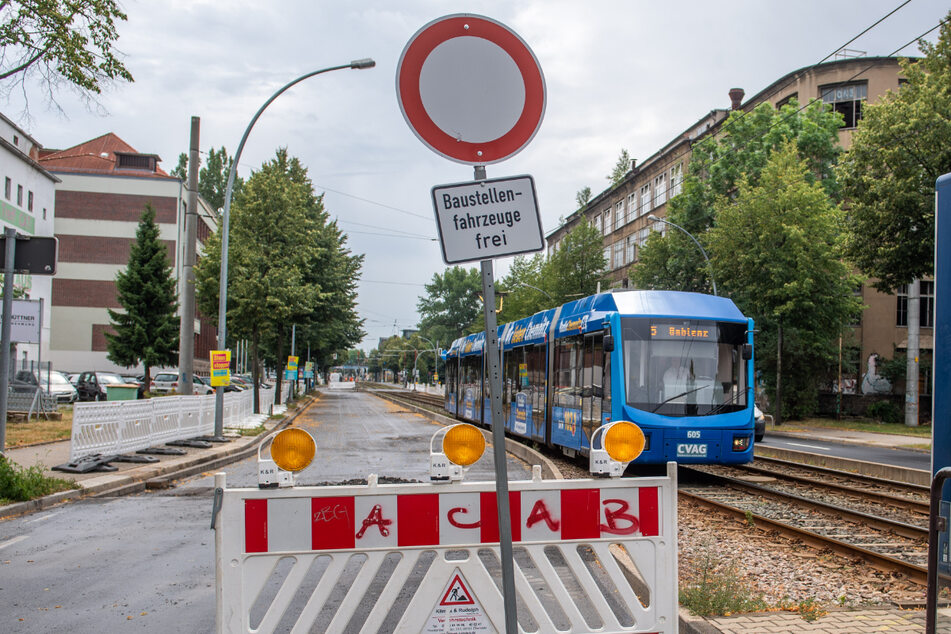 Ab Montag gibt es auf der Annaberger eine halbseitige Fahrbahnsperrung. In der kommenden Woche folgt noch eine Vollsperrung. (Archivbild)
