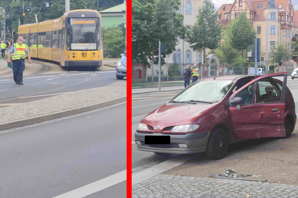 Renault kracht am Fetscherplatz gegen Straßenbahn: 39-Jährige verletzt