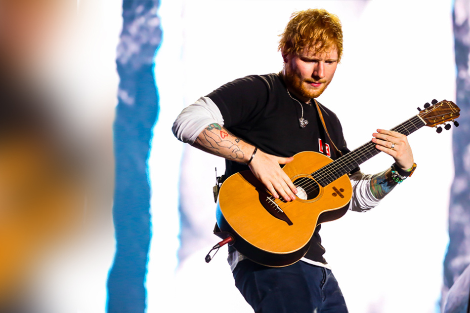 Ed Sheeran performs at night one of Sziget Festival in Budapest, Hungary in 2019.