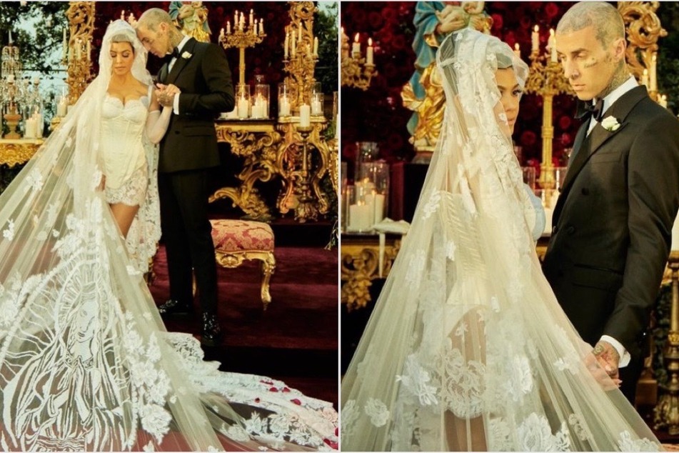 Kourtney Kardashian honors Italian wedding with rare pics: "Forever with you"