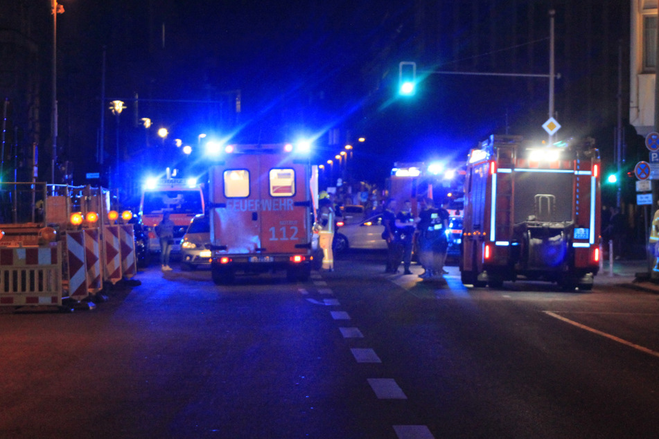 Die Französische Straße musste für den Unfall kurz gesperrt werden.