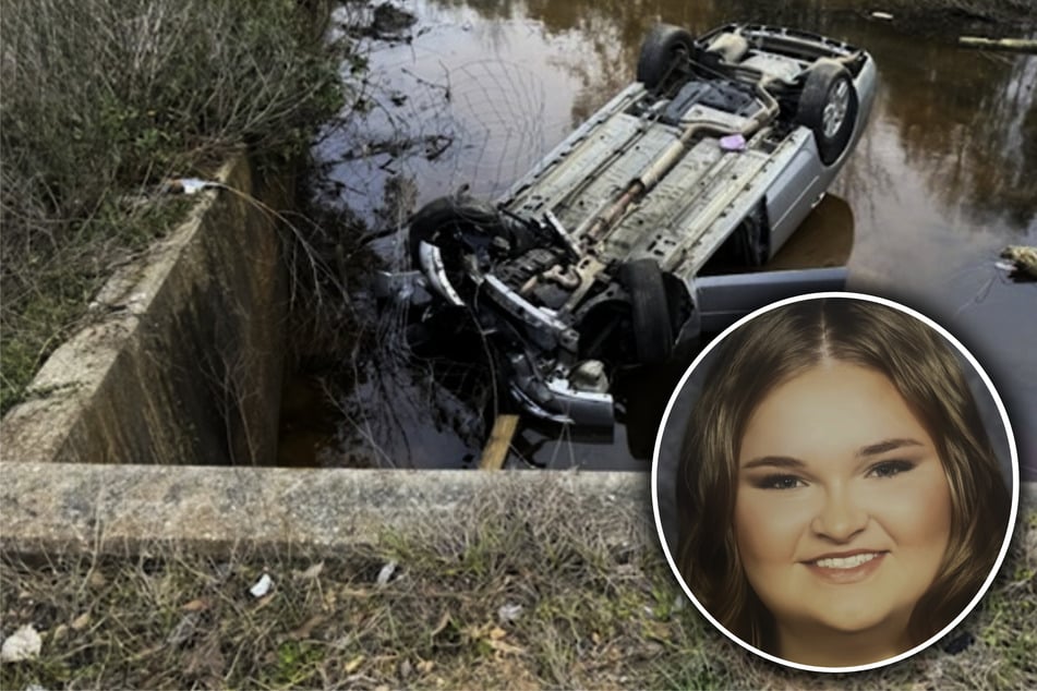 Auto von Geschwistern überschlägt sich und landet im Graben: "Das Wasser kommt rein"