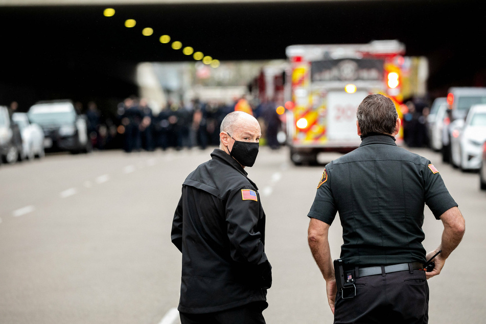 Fire Chief Colin Stowell at the scene of the crash that killed at least three people in San Diego.