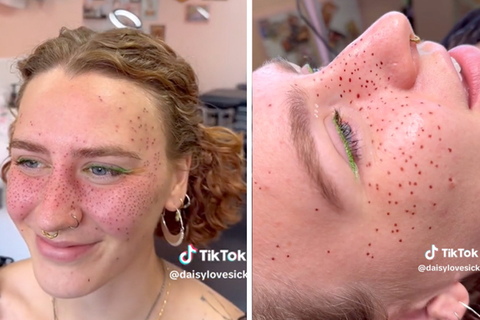 One tattoo artist breaks down the art of freckle tattoos on TikTok.