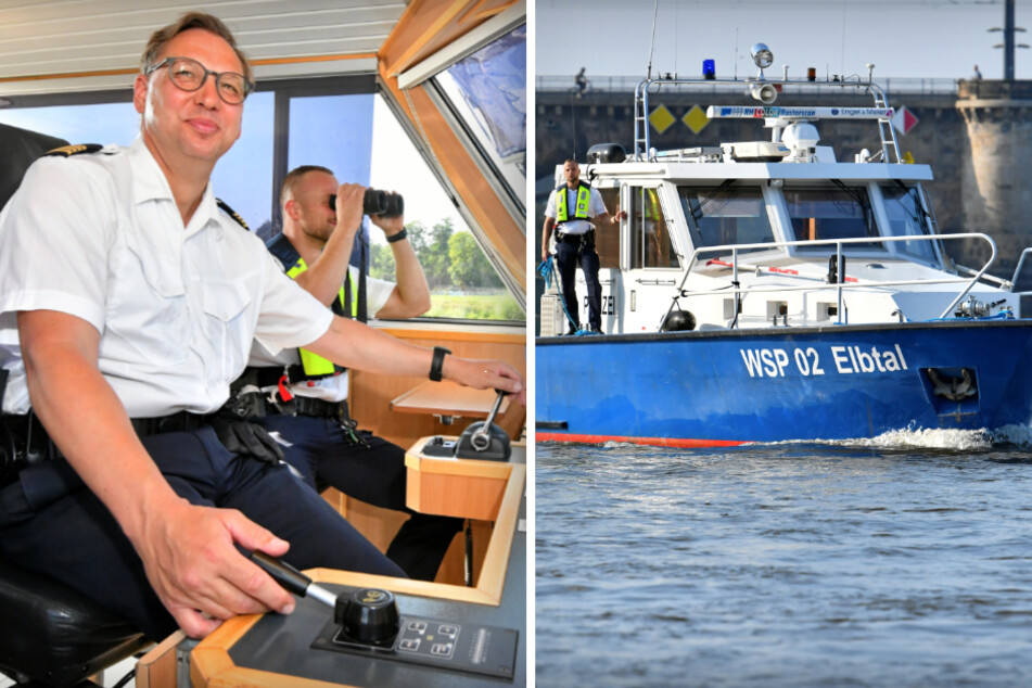 Dresden: Die Exoten der Polizei: Wir machen auf der Elbe Klarschiff