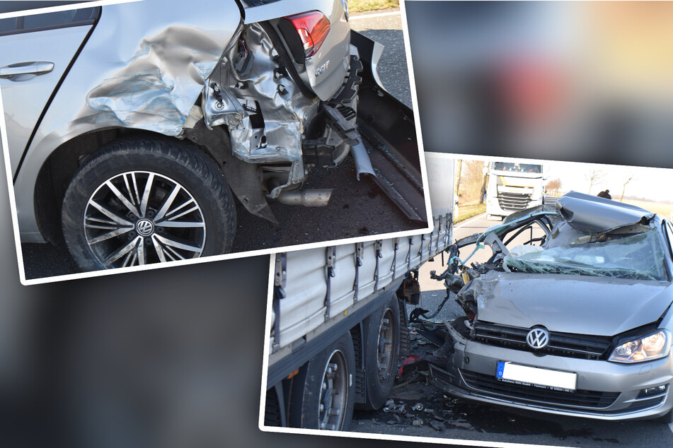 Frontal-Crash auf der Bundesstraße: 67-Jährige übersieht Lkw und landet im Krankenhaus