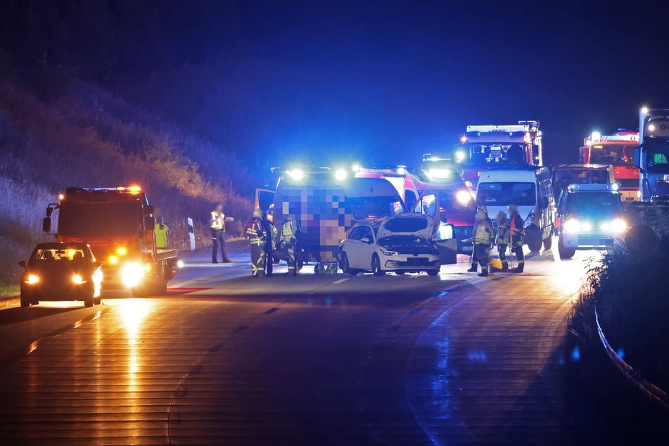 Am späten Freitagabend musste die A4 Richtung Erfurt voll gesperrt werden.