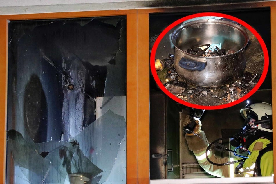 Dresden: Männer kochen mitten in der Nacht Essen: Wohnung nach Brand unbewohnbar