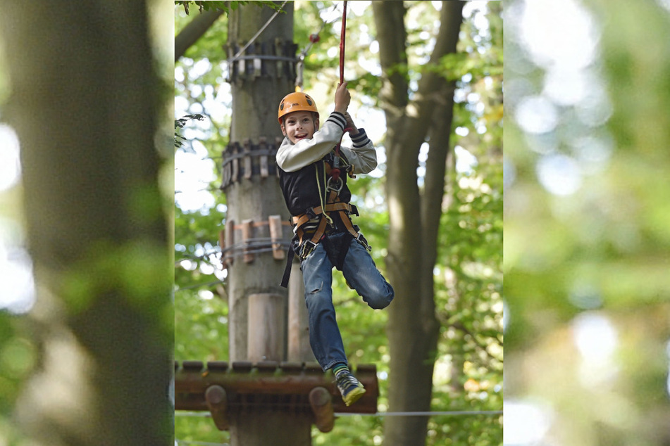 Kletterfreunde können sich wieder am Parcours austoben.
