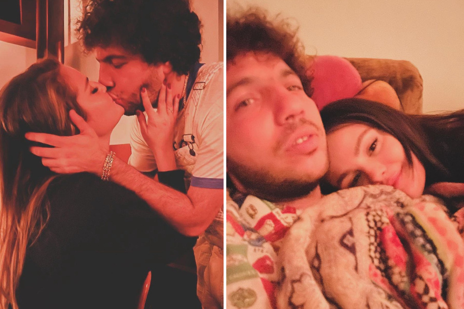 Selena Gomez honored her boyfriend, Benny Blanco (c.), with a sweet social media tribute for his birthday.