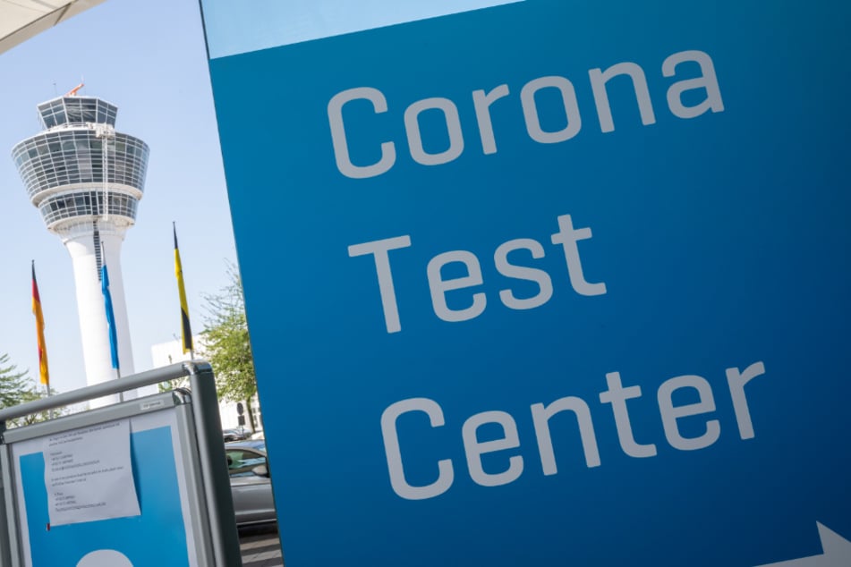 Das Corona-Testzentrum am Münchner Flughafen.