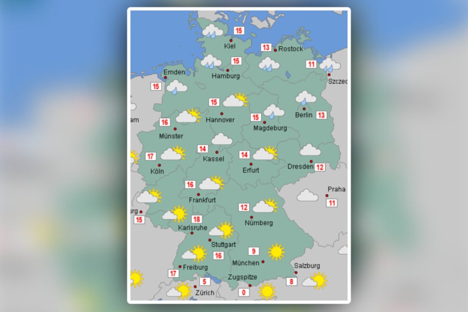 Am Sonntag wird es vor allem im Südwesten des Landes ungewöhnlich mild für die Jahreszeit.