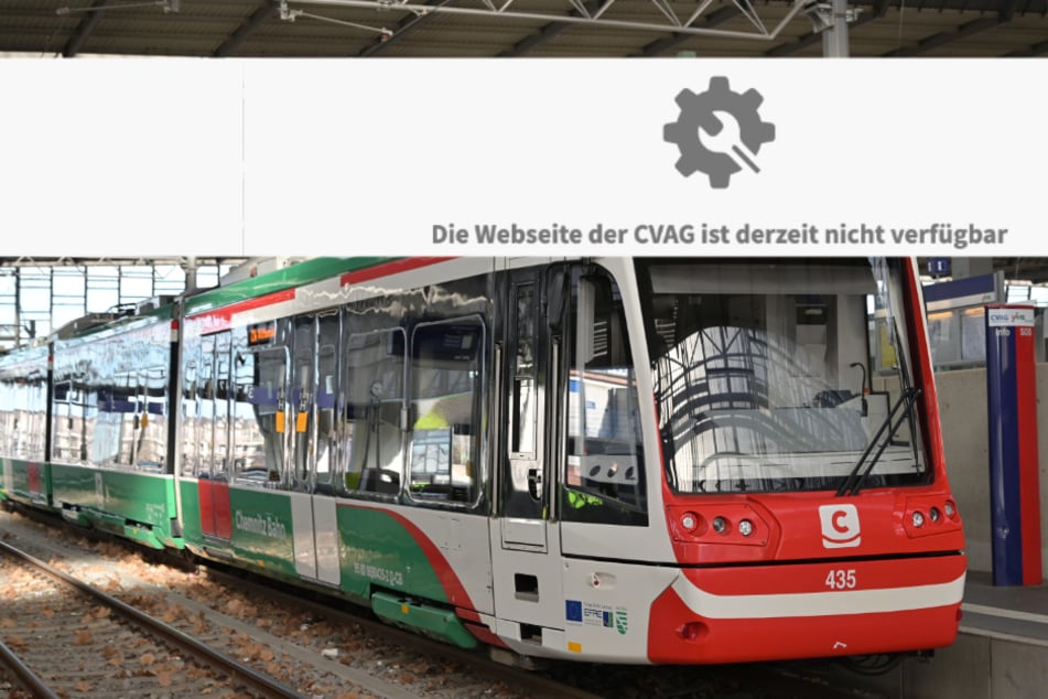 Kurz vor dem großen Bahn-Streik: Webseiten der Chemnitzer Verkehrsunternehmen offline