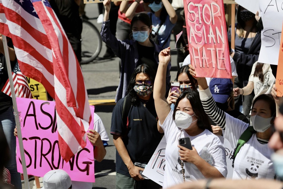 Hundreds march in LA as part of countrywide "Stop Asian Hate" rallies