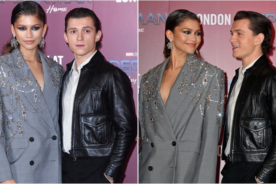 Zendaya reflected on meeting Tom Holland (r.) and how she knew he was "the one" amid rumors that they got married.