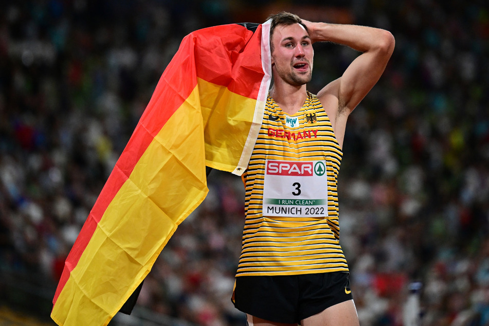 Niklas Kaul (24) konnte sein Glück kaum fassen. Bei der Leichtathletik-EM in München holte er Gold im Zehnkampf.
