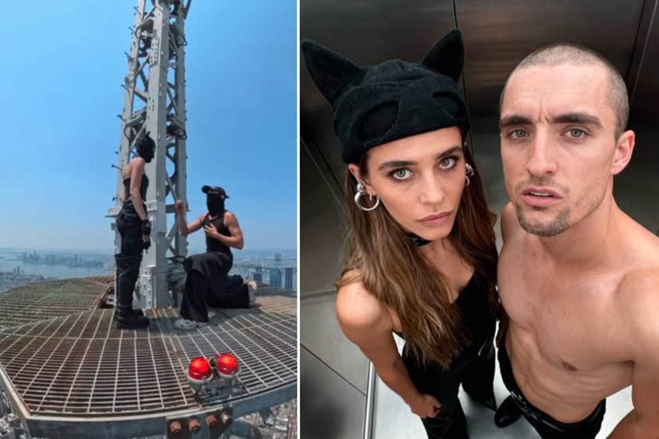 Die Extremkletterer Angela Nikolau (33) und Ivan Kuznetsov (32) haben sich auf dem Empire State Building in New York verlobt.