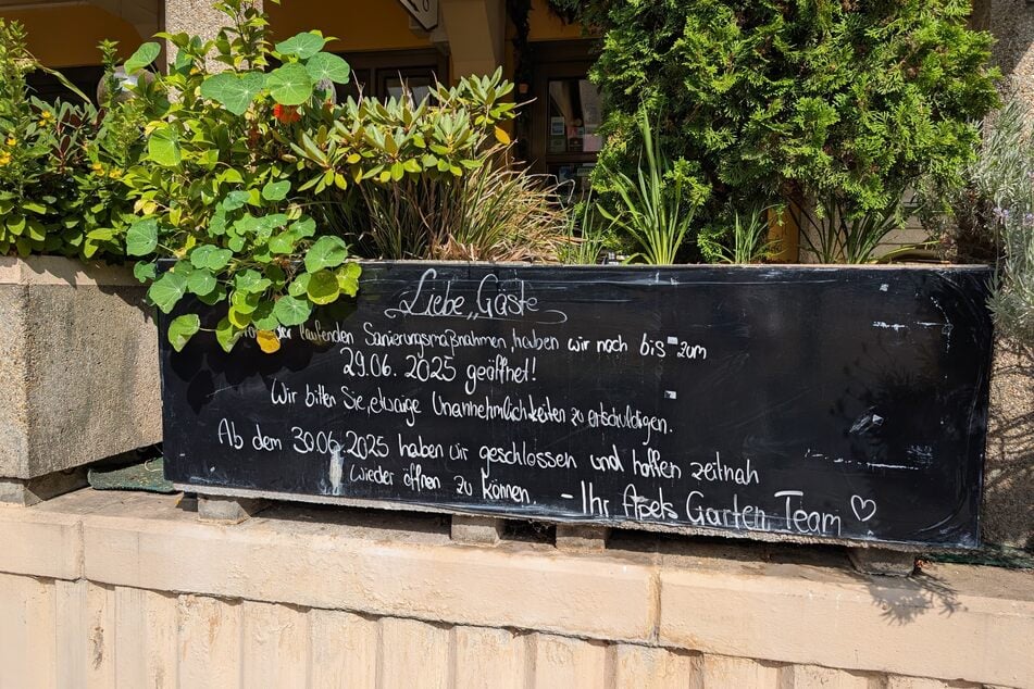 Stammgäste von Apels Garten müssen sich noch bis Anfang August gedulden, bis das Restaurant wieder öffnet.