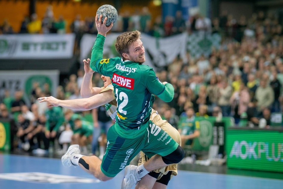 Leipzigs Franz Semper (28) kehrte mit der Silbermedallie von der Handball-EM zurück. Teamkollege Marko Mamic (31) erkämpfte sich mit Kroatien Bronze. (Archiv)