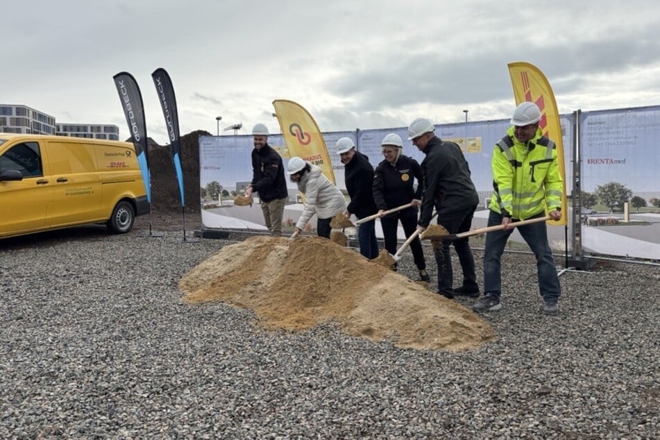 Der symbolische Spatenstich fand am Montag statt.