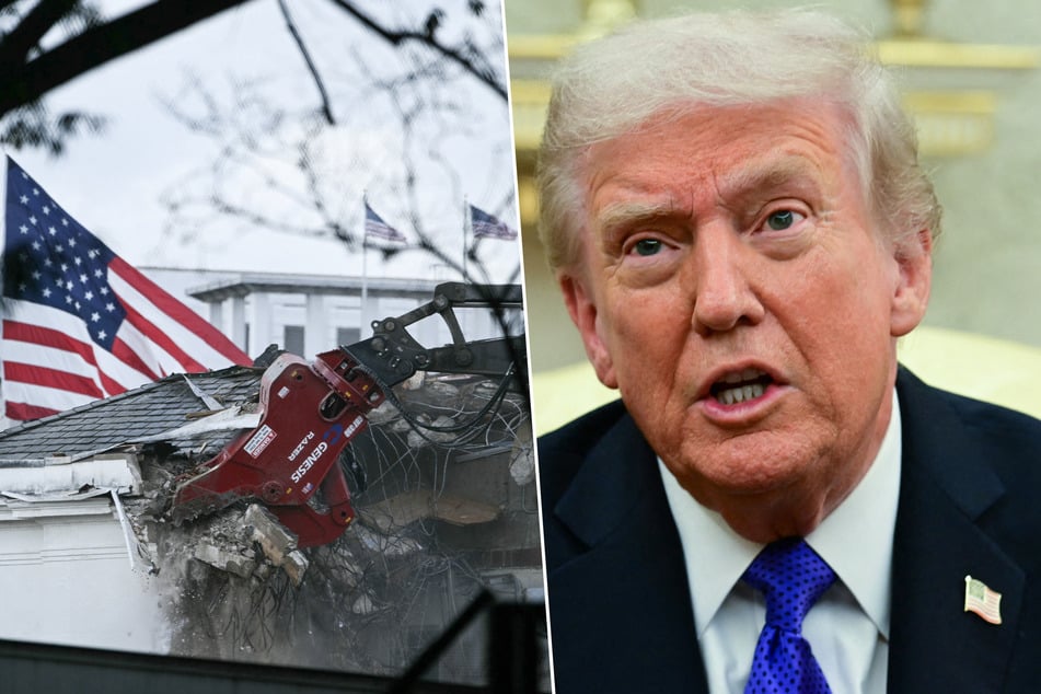 Trump demolishes White House's entire East Wing as ballroom construction expands