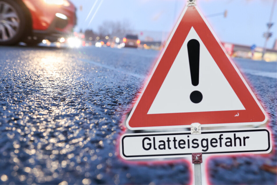 Glatteiswarnung in Sachsen! Neue Woche startet eisig und mit Regen
