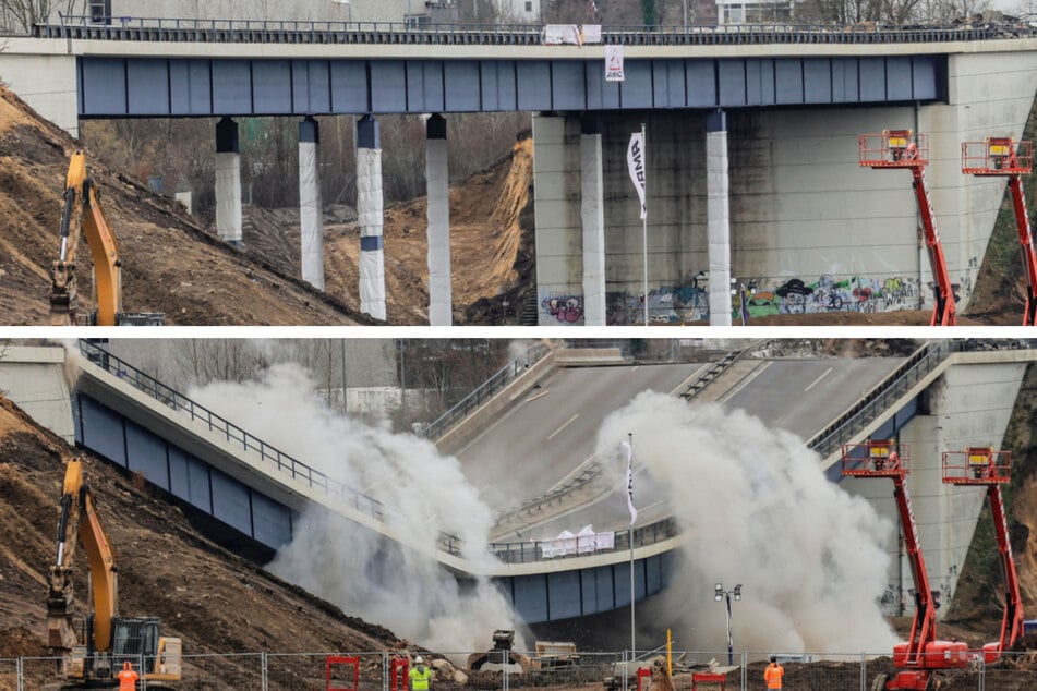 Es hat "Boom" gemacht! Aachener Brücke durch Hunderte Explosionen gesprengt
