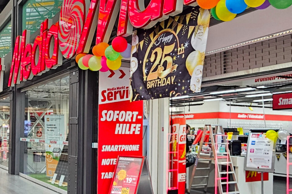 MediaMarkt Berlin-Tegel feiert am Samstag (13.4.) 25. Jubiläum mit vielen Sonderangeboten.