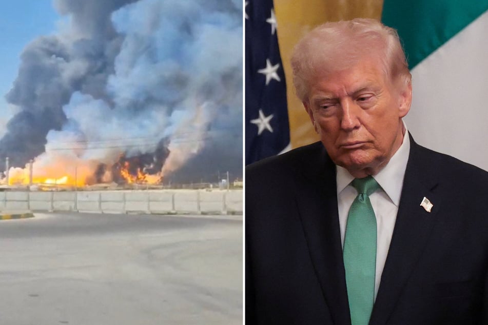 President Donald Trump said Israel had "violently lashed out" by bombing Iran's biggest gas field and sought to distance the US from the attack.