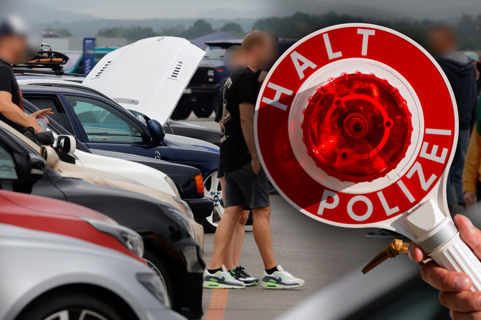 Kontrollen bei Tuningtreffen im Erzgebirge: Polizei zieht Autos aus dem Verkehr
