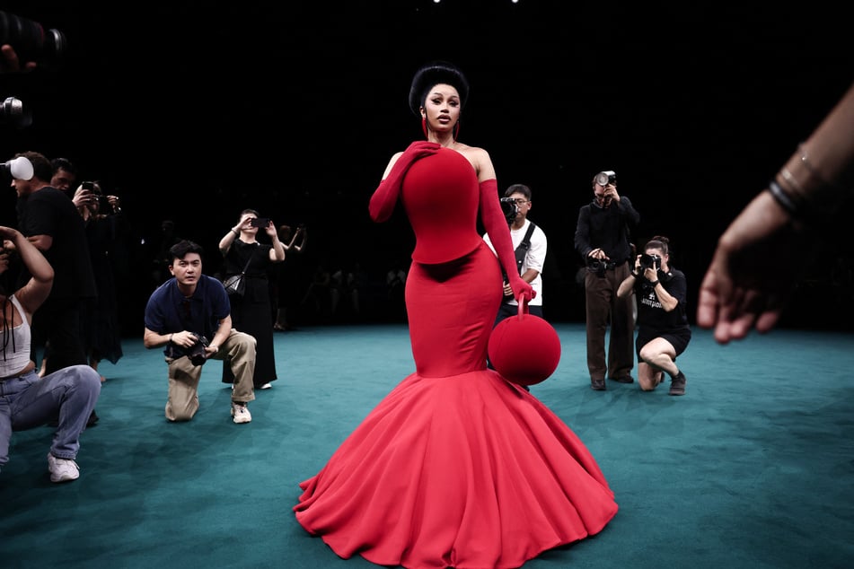 Cardi B at Robert Wun Women Haute Couture Fall/Winter 2026-2027 collection as part of the Paris Fashion Week, in Paris, on July 8, 2026.