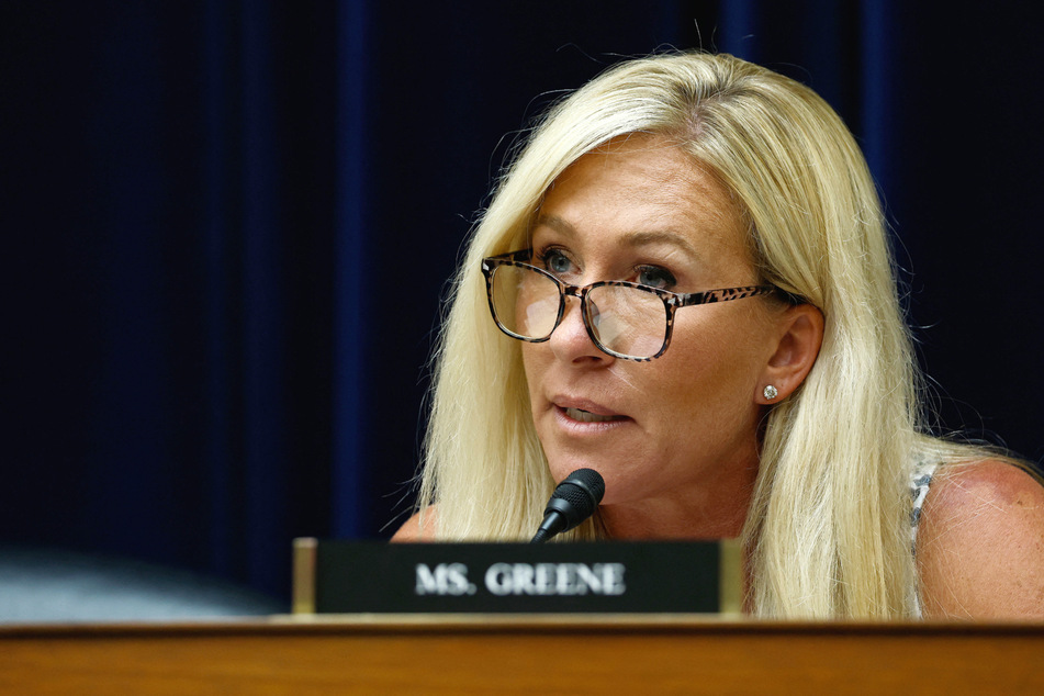 Congresswoman Marjorie Taylor Greene is under fire for holding up nude and sexual photos of Hunter Biden during a committee hearing on Wednesday.