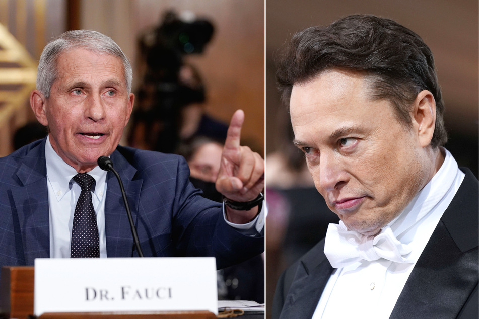 Infectious disease expert Dr. Anthony Fauci (l.) has responded to a tweet from Elon Musk calling for him to be prosecuted for his handling of the Covid-19 pandemic.