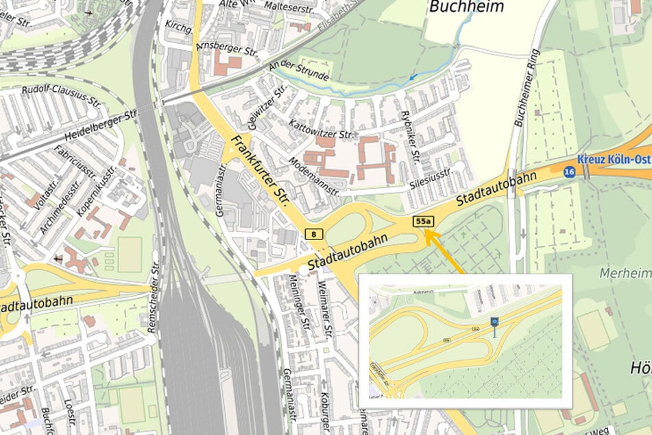 Kurz vor dem Autobahnkreuz Köln-Ost soll der neue Blitzer bald stehen.